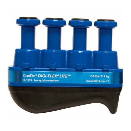 Fabrication Enterprises CanDo Digi-Flex LITE Hand Exerciser, Blue, Heavy 684740